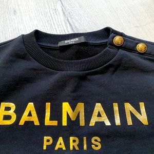 Balmain black sweatshirt Kid